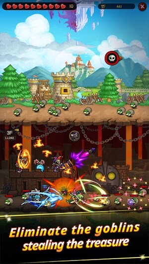 Chiến đấu với goblin để có được kho báu