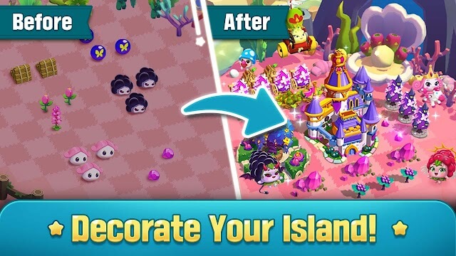Trang trí và làm đẹp hòn đảo trong game Merge Kuya Island