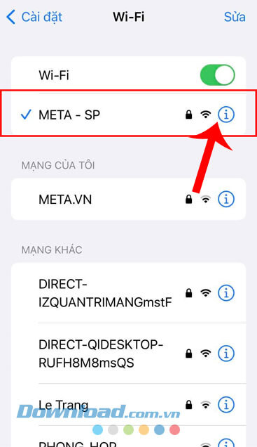 Ấn vào biểu tượng dấu "!"