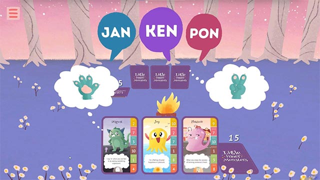 Mỗi lá bài trong Little Inner Monsters đại diện cho cảm xúc khác nhau của con người