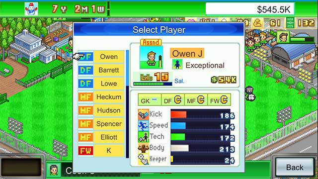 Trong Pocket League Story cho PC, bạn sẽ thuê và đào tạo các cầu thủ