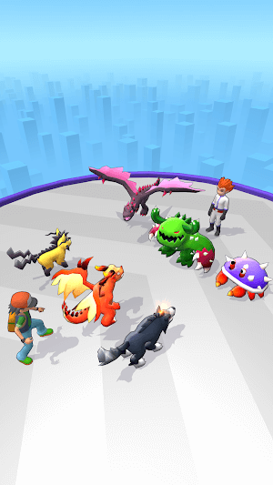 Rất nhiều quái vật Pokemon khác nhau