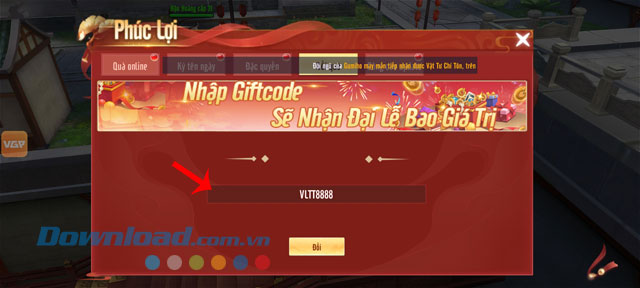Nhập mã code