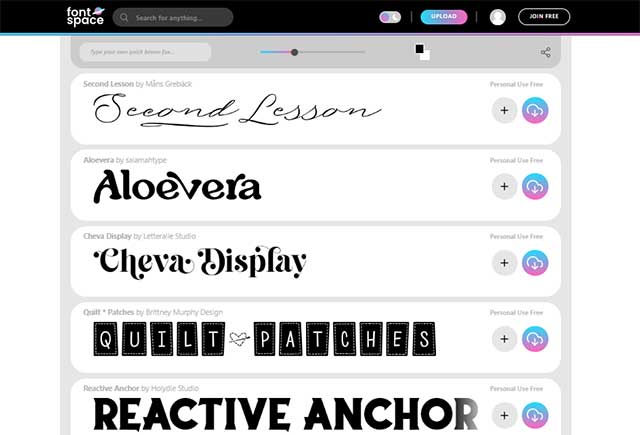 FontSpace sẽ giúp bạn tạo ra các phông chữ vui nhộn, thú vị và độc đáo
