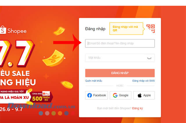 Đăng nhập tài khoản