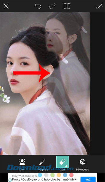 Xóa bớt chi tiết của ảnh