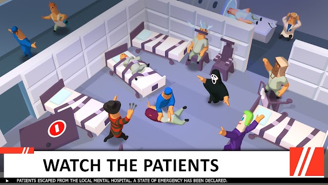 Chăm sóc và chữa trị cho các bệnh nhân tâm thần trong game Idle Mental Hospital Tycoon