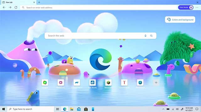 Chế độ duyệt web dành cho trẻ em với tính năng bảo vệ tích hợp và thiết kế tùy chỉnh