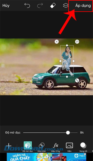 Ấn vào nút Áp dụng