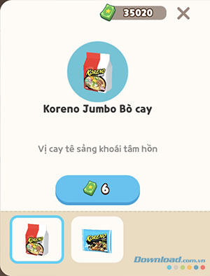 Koreno Jumbo bò cay