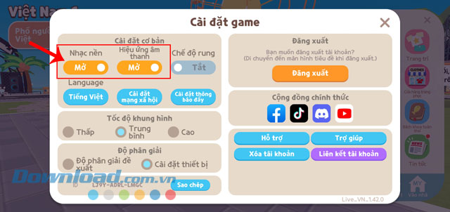 Kiểm tra âm thanh trong game