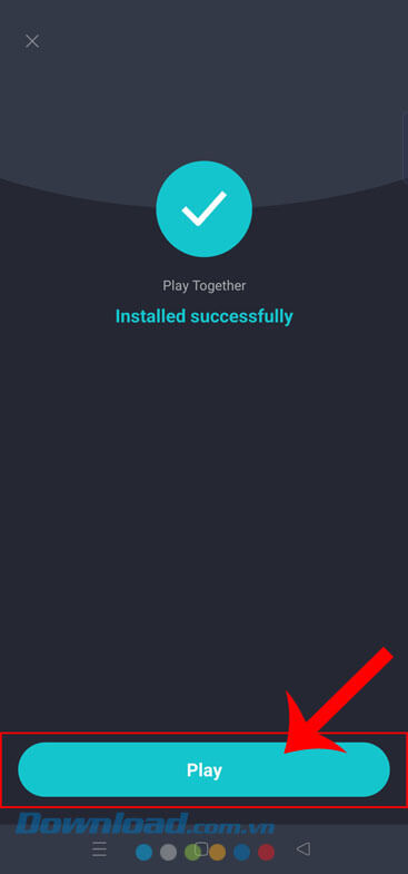 Chạm vào nút Play