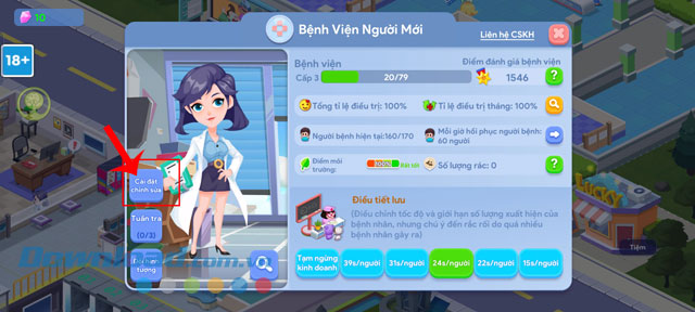 Nhấn vào mục Cài đặt chỉnh sửa