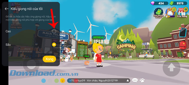 Lựa chọn kiểu giọng nói