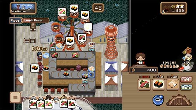 Điều hành một nhà hàng sushi trong nhiều vòng, mỗi lần chơi trong 60 giây