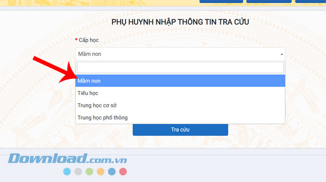 Lựa chọn cấp học Trung học cơ sở