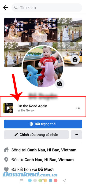 Bài hát đã được thêm vào trang cá nhân