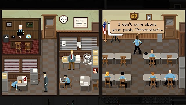 Bạn vào vai một cảnh sát bị giáng cấp và có một ông sếp hit-le trong game Beat Cop