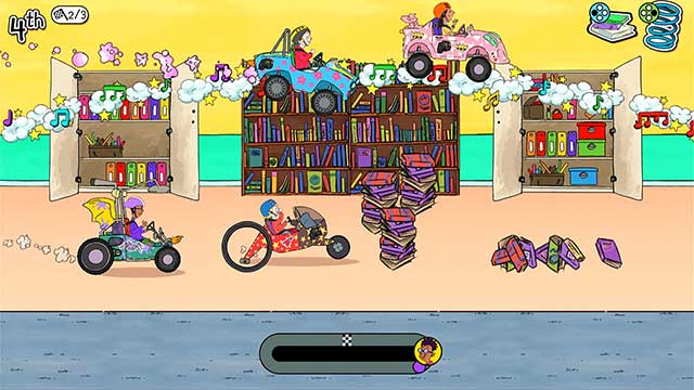 Tham gia các cuộc đua xe kart vui nhộn cùng bạn bè trong Horrid Henry's Krazy Karts