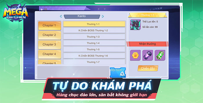 Mega Đại ChiếnGame đấu pet chiến thuật