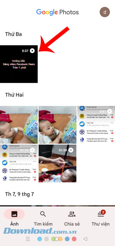 Truy cập một hình ảnh bất kỳ