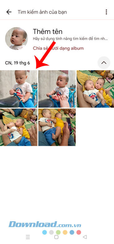 Đã tìm kiếm được ảnh theo đối tượng