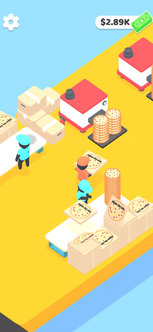Phục vụ pizza cho khách hàng, kiếm tiền