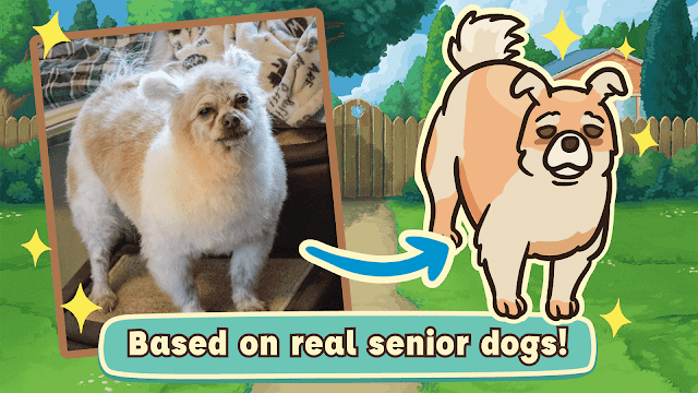 Game Old Friends Dog Game được xây dựng dựa theo các con chó được cứu hộ thực sự