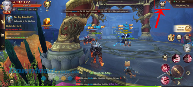 Ấn vào mục Phúc lợi