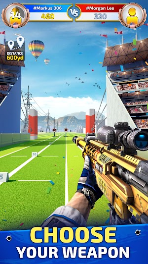 Chọn đúng vũ khí của bạn trong Sniper Champions 