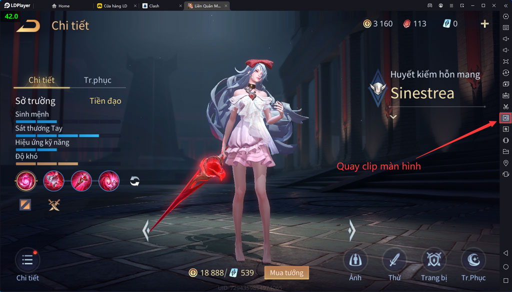 Chức năng quay màn hình được tích hợp sẵn trong LDPlayer 9