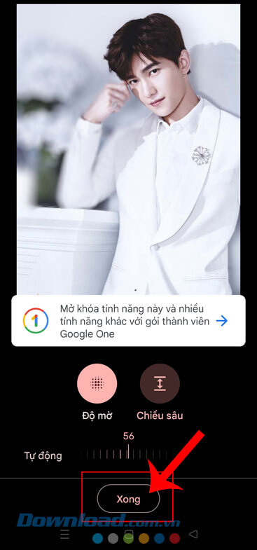 Nhấn vào nút Xong