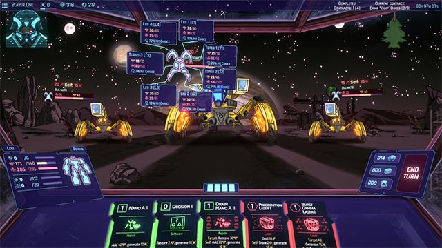 Tạo ra cỗ bài hoàn hảo từ những lá bài mạnh mà bạn thu thập, mở khóa trong khi chơi Jupiter Moon Mecha