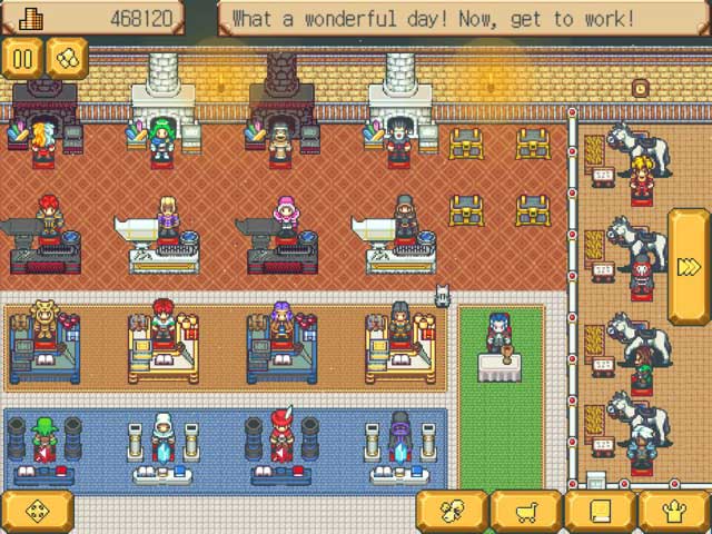 Weapon Shop Fantasy là một game mô phỏng quản lý cửa hàng vũ khí thú vị