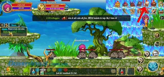 Chạm vào biểu tượng bức thư