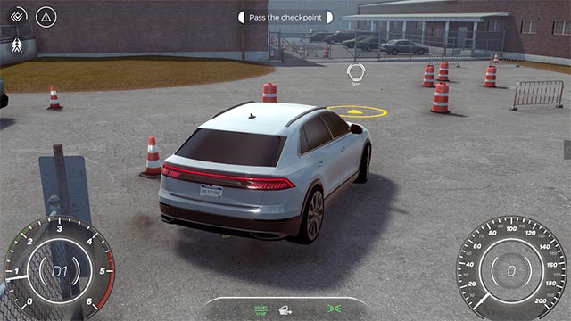 Thể hiện kỹ năng đỗ xe an toàn và chính xác bằng hệ thống điều khiển trực quan của Mission Driver