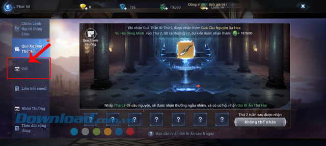 Nhấn vào nút Đổi