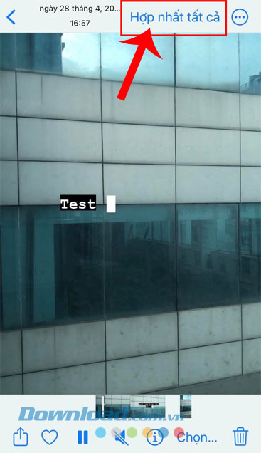 Ấn vào nút Hợp nhất tất cả