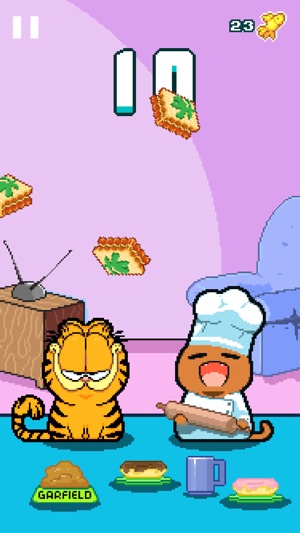 Điều khiển chú mèo ngậm miệng, há miệng