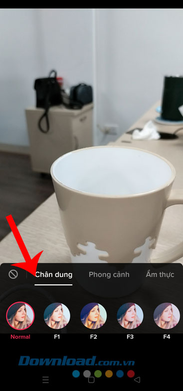 Chọn hiệu ứng màu sắc