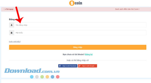 Đăng nhập tài khoản game