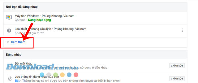 Nhấp chuột vào nút Xem thêm