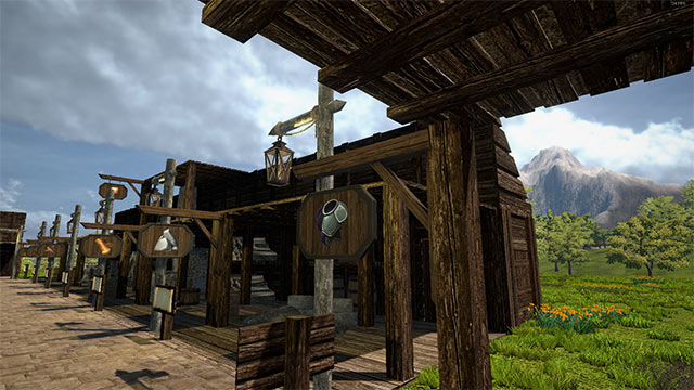 Xây dựng thị trấn và thu hút dân làng đến sinh sống trong thế giới game Solace Crafting 