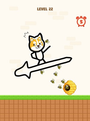Save The Dog Dog Escape là game trí tuệ, nơi bạn phải vẽ để bảo vệ chú chó