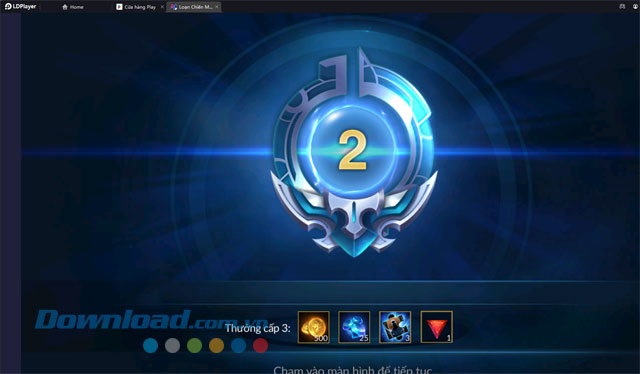 Nhận phần thưởng khi giành chiến thắng