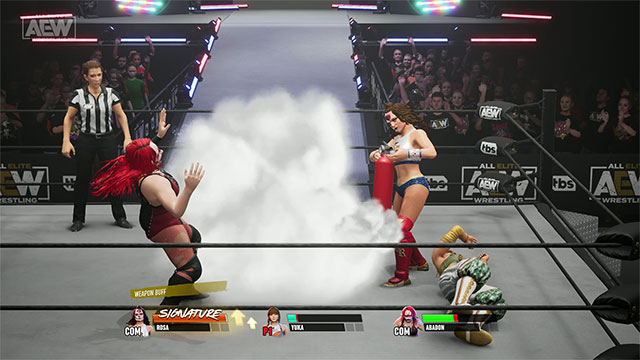 Khám phá sức mạnh của hơn 40 vũ khí trong khi chơi AEW: Fight Forever game