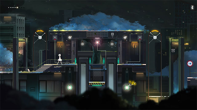 Điều khiển cô gái mặc váy trắng thắp sáng từng ngôi nhà trong thành phố Amber