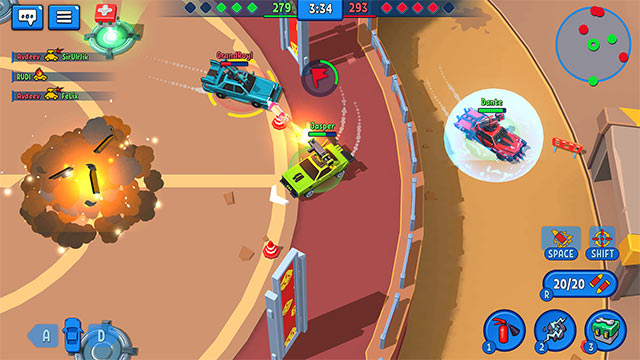 Rage of Car Force là trò chơi đua xe bắn súng đậm chất hành động