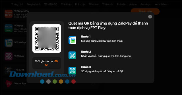 Thanh toán qua ví điện tử