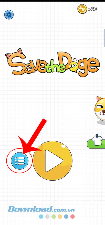 Nhấn vào biểu tượng ba dấu gạch ngang